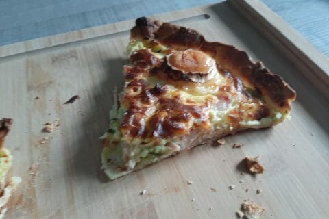Cliquez pour zoomer ! Tarte courgette, jambon & chèvre au Thermomix