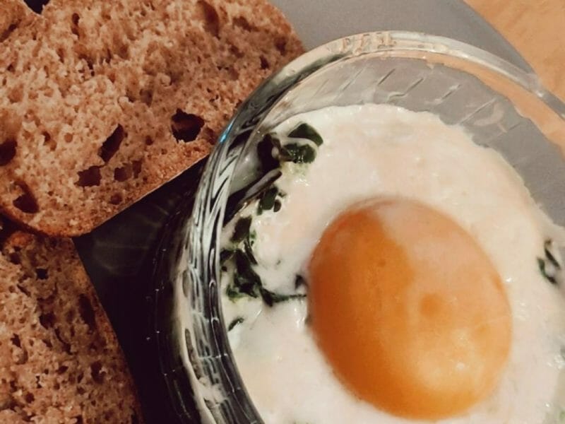 Cliquez pour zoomer ! Oeufs cocotte épinards et chorizo Thermomix par charlene_149