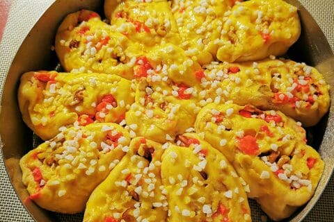 Cliquez pour zoomer ! Brioche aux pralines roses Thermomix par minia17