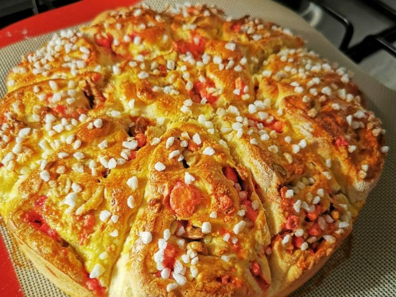 Cliquez pour zoomer ! Brioche aux pralines roses Thermomix par minia17