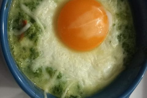 Cliquez pour zoomer ! Oeufs cocotte épinards et chorizo Thermomix par gibus01