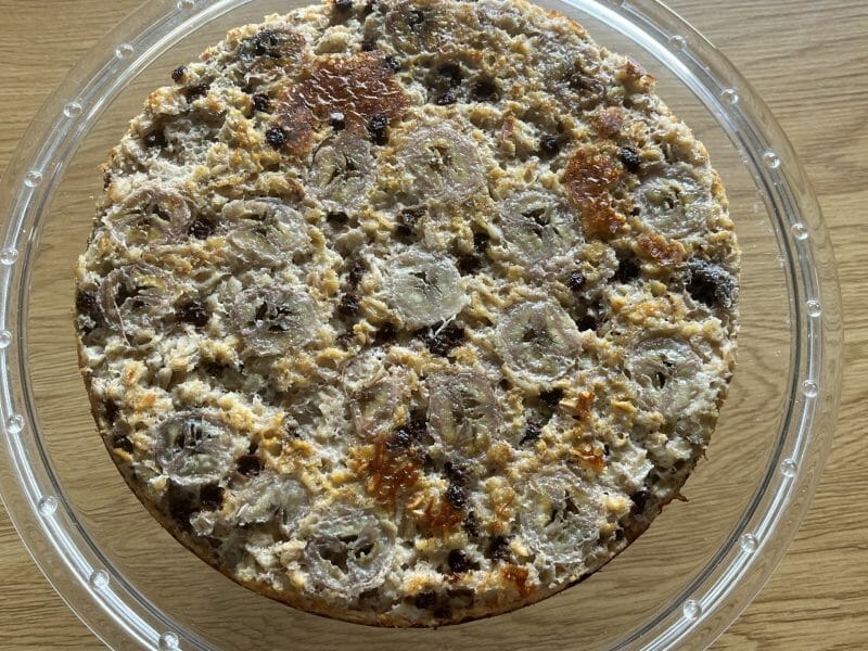 Cliquez pour zoomer ! Gâteau de flocons d’avoine à la banane Thermomix par Tiodoems