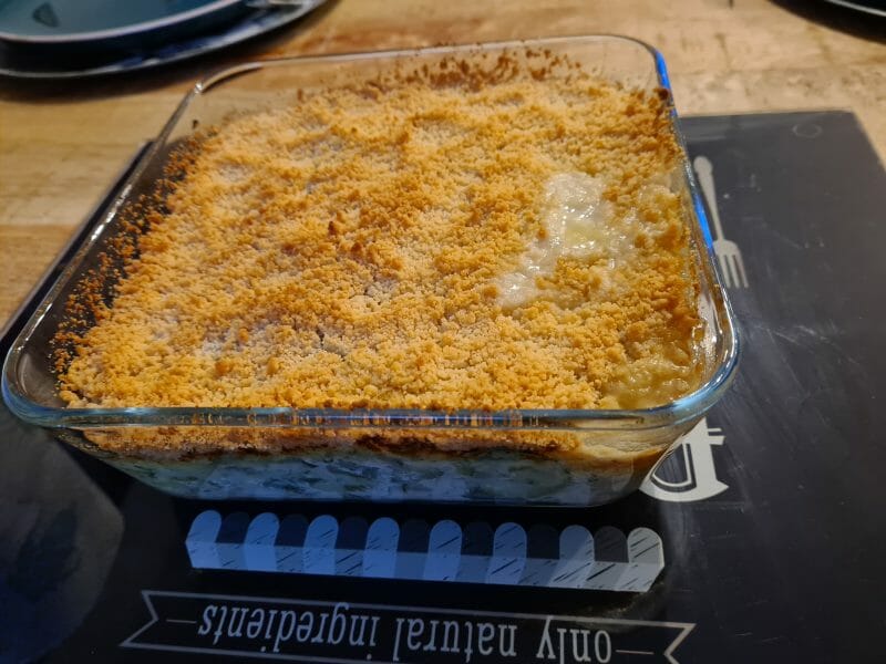 Cliquez pour zoomer ! Crumble poulet, courgettes et parmesan Thermomix par ptilivreur