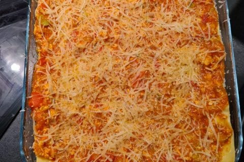 Cliquez pour zoomer ! Lasagnes au poulet et poivrons Thermomix par ptilivreur