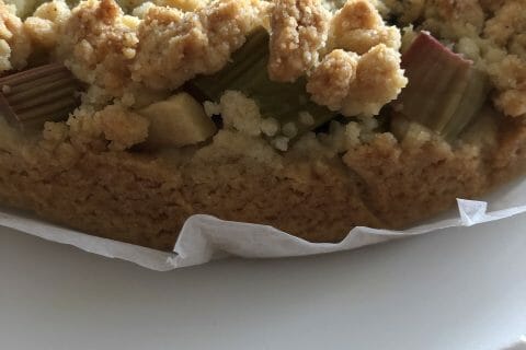 Cliquez pour zoomer ! Cookie-crumble rhubarbe framboises Thermomix par cackermann