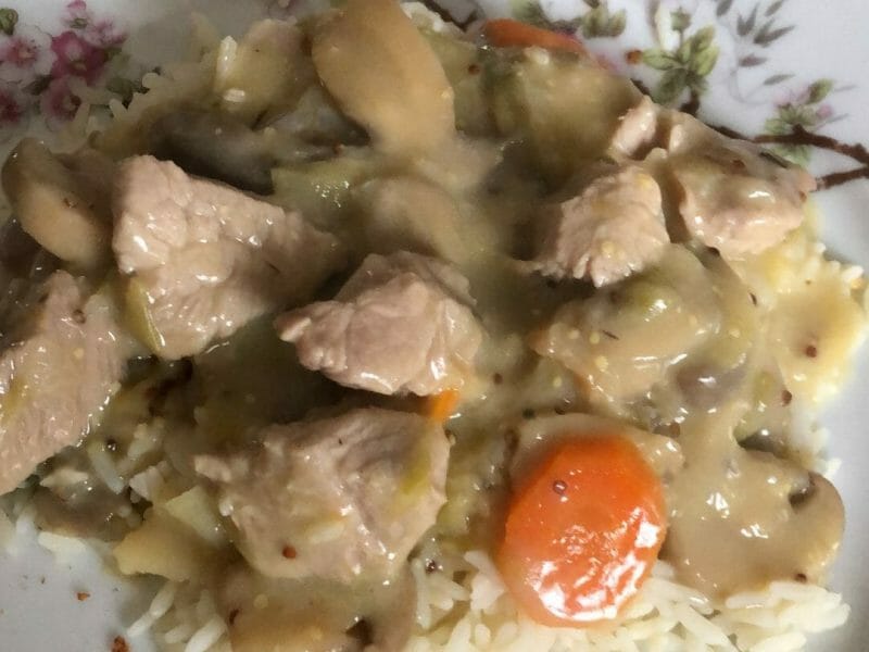 Cliquez pour zoomer ! Filet mignon façon blanquette Thermomix par cackermann