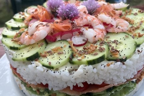 Cliquez pour zoomer ! Sushi cake Thermomix par PatNoug