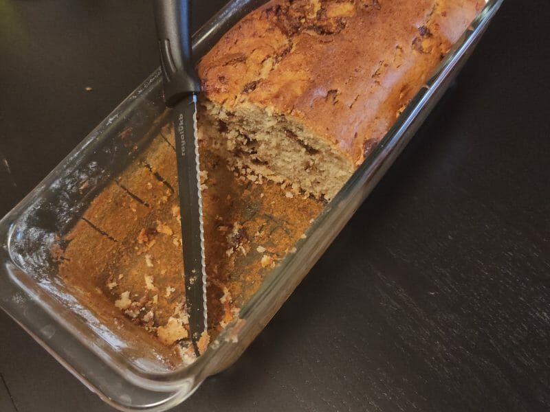 Cliquez pour zoomer ! Cake banane et pépites de chocolat Thermomix par elodie_649