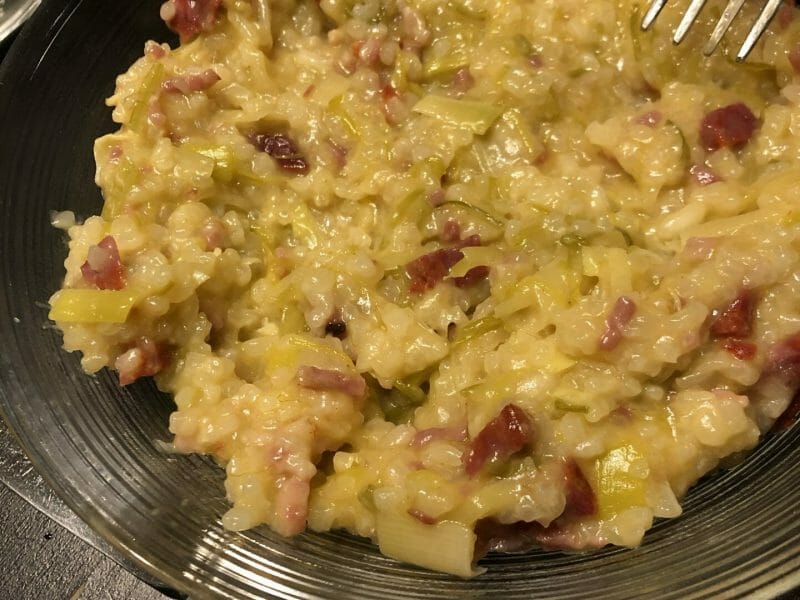 Cliquez pour zoomer ! Risotto poireaux et lardons Thermomix par amy_15