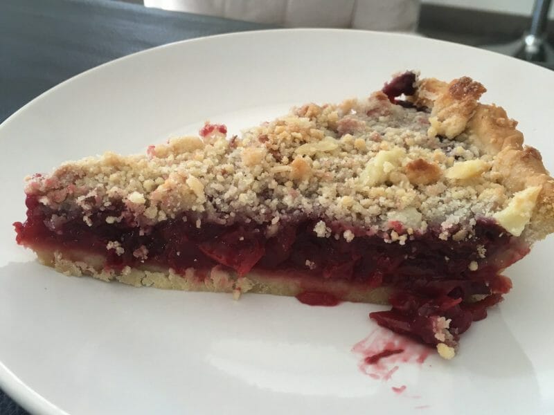 Cliquez pour zoomer ! Tarte aux cerises façon crumble Thermomix par audrey72610
