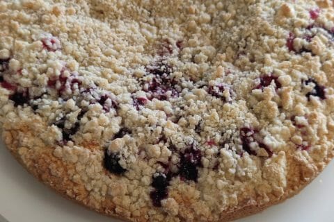 Cliquez pour zoomer ! Gâteau aux myrtilles façon crumble Thermomix par el_17