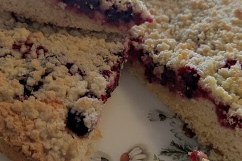 Cliquez pour zoomer ! Gâteau aux myrtilles façon crumble Thermomix par el_17