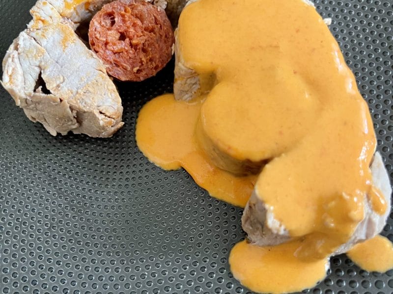 Cliquez pour zoomer ! Filet mignon au chorizo Thermomix par valeriederomans