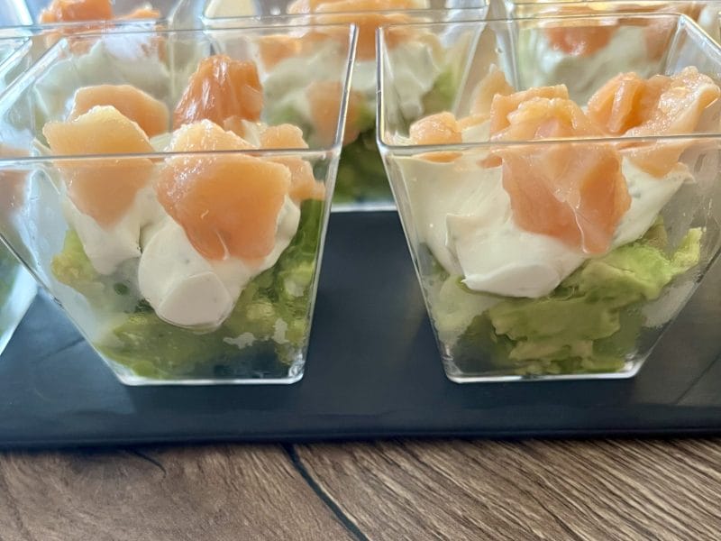 Cliquez pour zoomer ! Verrines saumon avocat Thermomix par valeriederomans