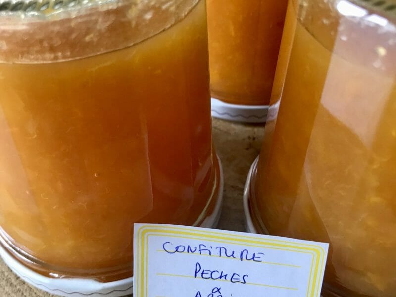 Cliquez pour zoomer ! Confiture pêches et abricots Thermomix par valeriederomans