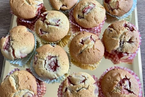 Cliquez pour zoomer ! Muffins aux fraises Thermomix par valeriederomans