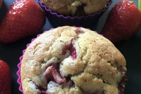 Cliquez pour zoomer ! Muffins aux fraises Thermomix par valeriederomans