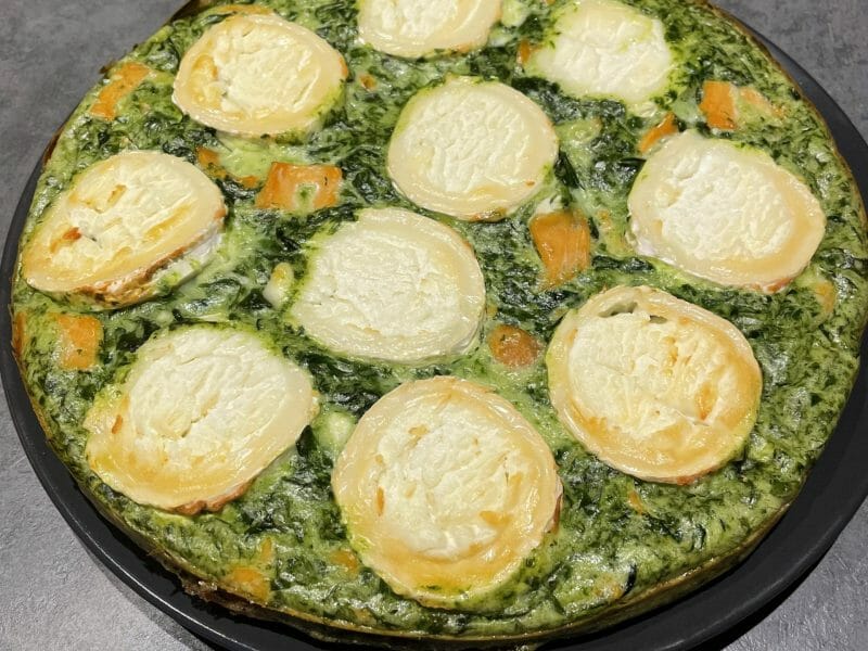 Cliquez pour zoomer ! Tarte épinards, saumon et chèvre Thermomix par loue