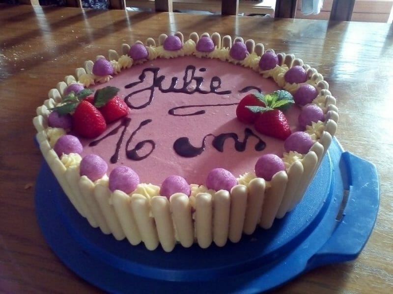 Cliquez pour zoomer ! Bavarois aux framboises Thermomix par MOMOCATE