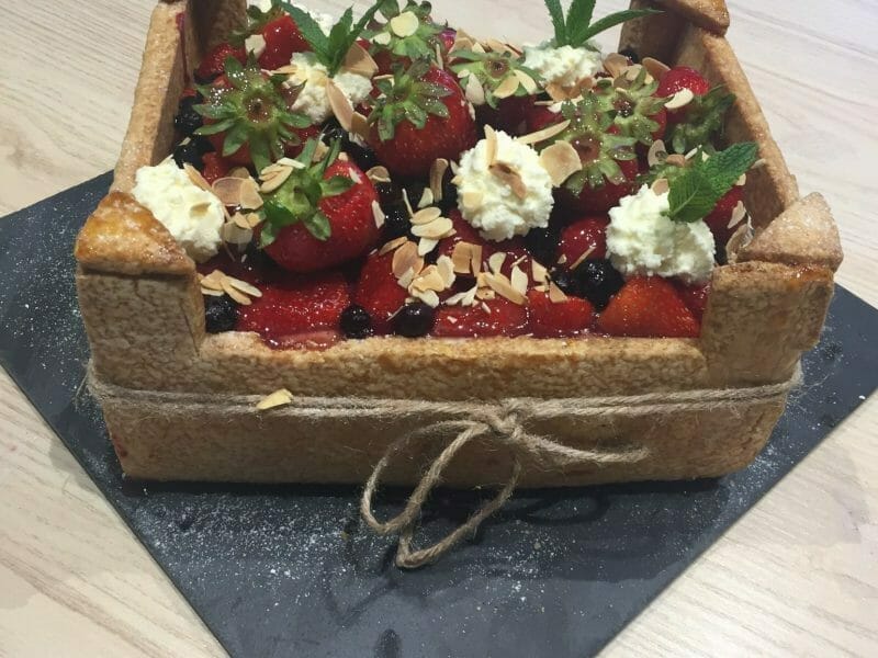 Cliquez pour zoomer ! Tarte aux fraises Thermomix par MOMOCATE