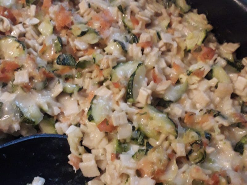 Cliquez pour zoomer ! Gratin de crozets aux courgettes et saumon fumé Thermomix par ste_27