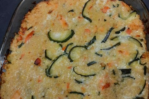 Cliquez pour zoomer ! Gratin de perles, saumon et courgettes Thermomix par lulubichette