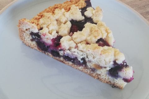 Cliquez pour zoomer ! Tarte aux myrtilles façon crumble Thermomix par Soulie2te