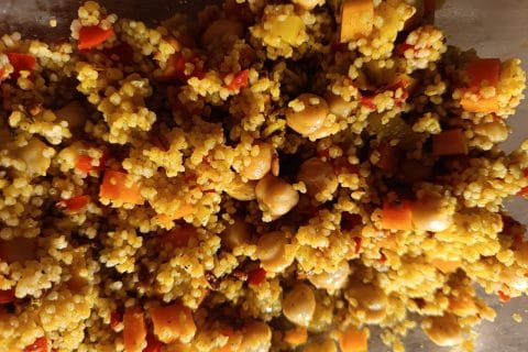 Cliquez pour zoomer ! Bowl méditerranéen aux légumes et céréales Thermomix par Soulie2te