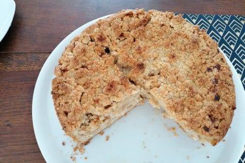 Cliquez pour zoomer ! Tarte aux pommes façon crumble Thermomix par romane_seb