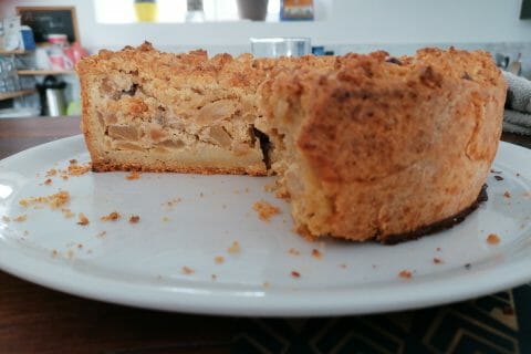 Cliquez pour zoomer ! Tarte aux pommes façon crumble Thermomix par romane_seb