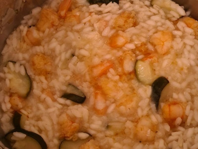 Cliquez pour zoomer ! Risotto courgettes et crevettes Thermomix par ophelie_148