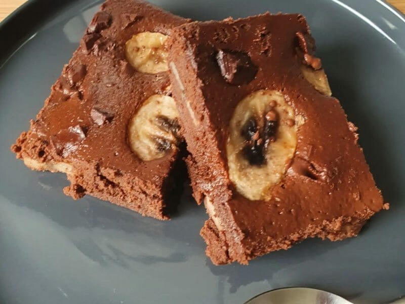 Cliquez pour zoomer ! Brownie fondant choco-banane Thermomix par Luciole lili