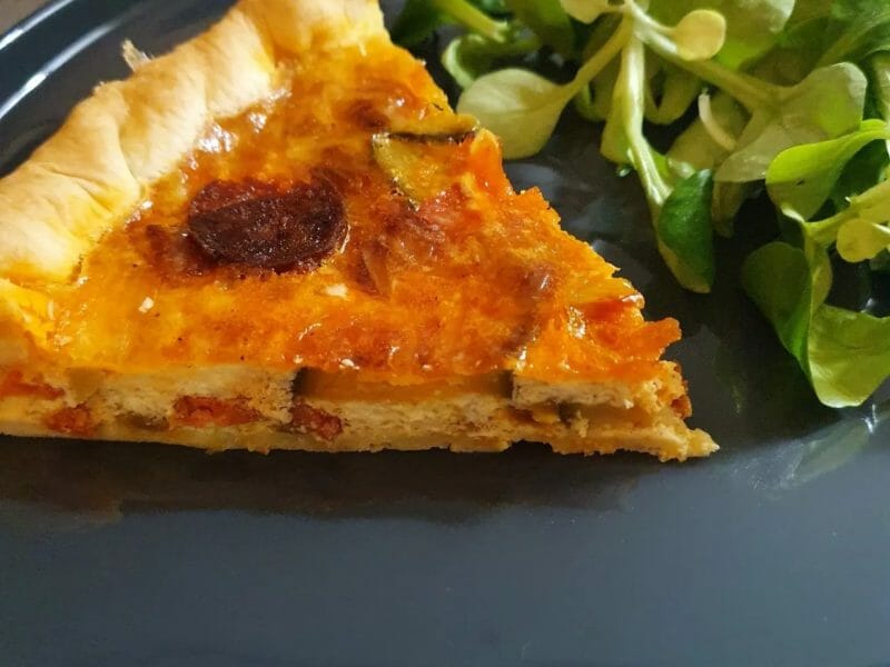 Cliquez pour zoomer ! Quiche poivrons et chorizo Thermomix par Luciole lili