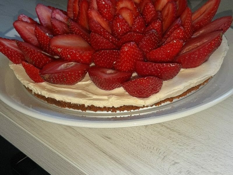Cliquez pour zoomer ! Tarte aux fraises sans cuisson Thermomix par marlou11