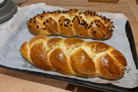 Cliquez pour zoomer ! Brioche tressée à la mie filante Thermomix par boubette74