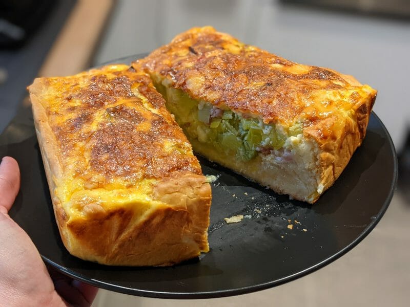 Cliquez pour zoomer ! Gâteau poireaux, lardons et fromage Thermomix par boubette74