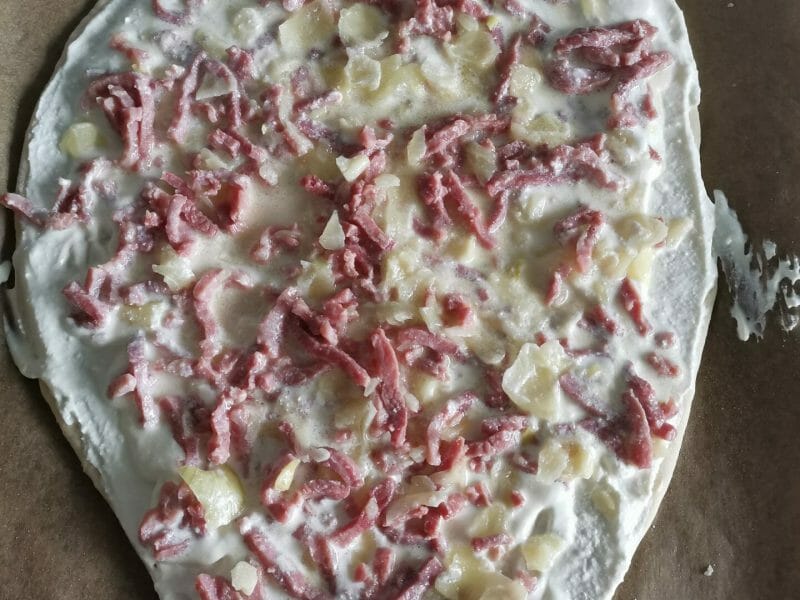 Cliquez pour zoomer ! Flammekueche traditionnelle Thermomix par chloegiraudeau