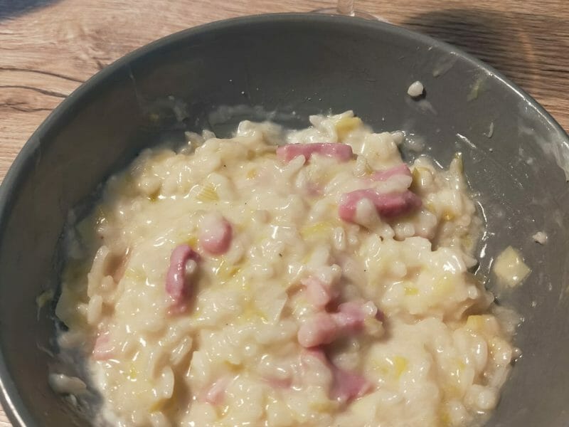 Cliquez pour zoomer ! Risotto poireaux et lardons Thermomix par Lili-Vsg