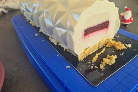 Cliquez pour zoomer ! Bûche citron et framboises Thermomix par Vanouille