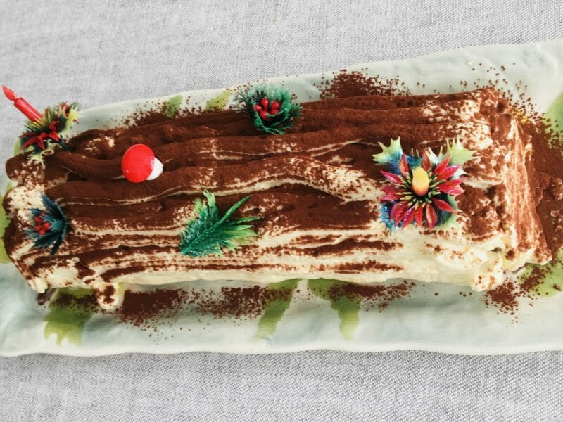 Cliquez pour zoomer ! Bûche Tiramisu Thermomix par raphcoy