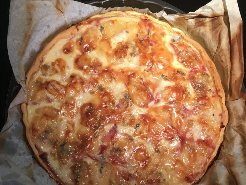 Cliquez pour zoomer ! Tarte gorgonzola et jambon de Parme Thermomix par Audrey