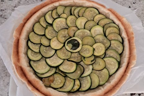 Cliquez pour zoomer ! Tarte aux courgettes et au pesto Thermomix par mamie bouba