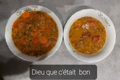 Cliquez pour zoomer ! Soupe de lentilles au chorizo Thermomix par mamie bouba