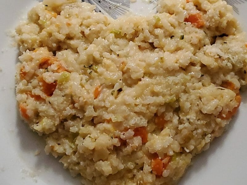 Cliquez pour zoomer ! Risotto carottes et saumon fumé Thermomix par rollie88