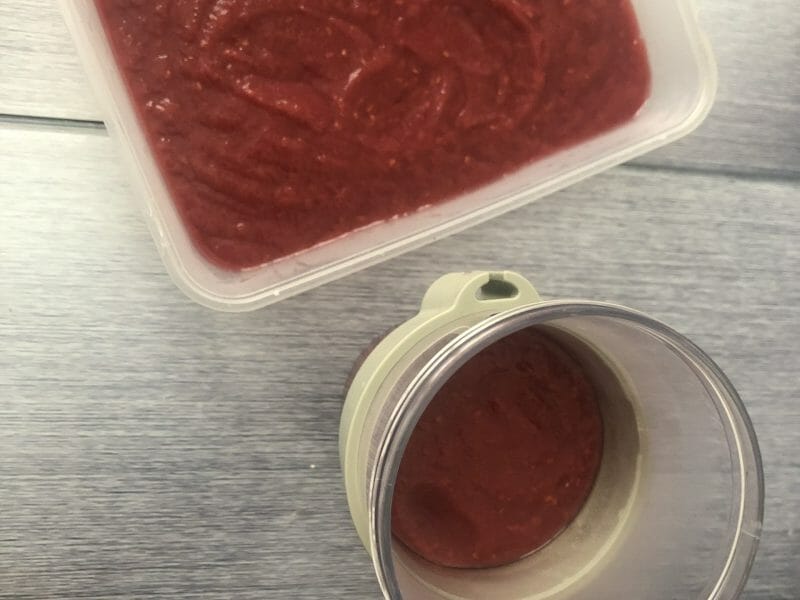 Cliquez pour zoomer ! Compote pomme framboise Thermomix par Aj29
