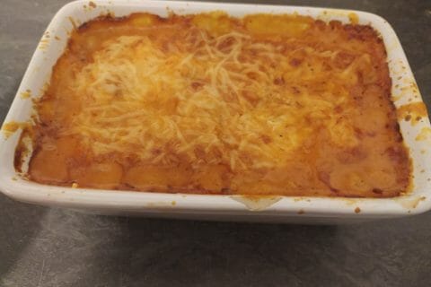 Cliquez pour zoomer ! Gratin de tortellini tomate mozzarella Thermomix par cindy_291019