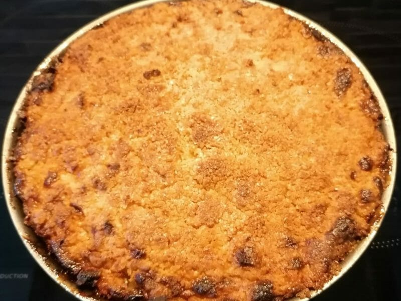 Cliquez pour zoomer ! Tarte aux pommes façon crumble Thermomix par maylaniie