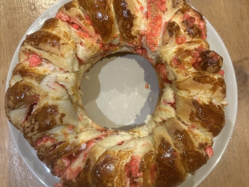 Cliquez pour zoomer ! Brioche aux pralines roses Thermomix par ansomo