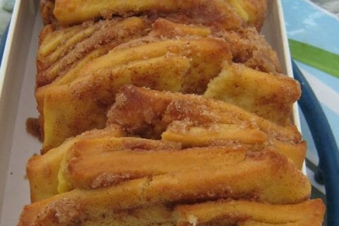 Cliquez pour zoomer ! Brioche à effeuiller à la cannelle au Thermomix