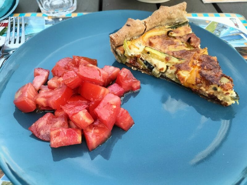 Cliquez pour zoomer ! Quiche poivrons et courgettes Thermomix par naniebis